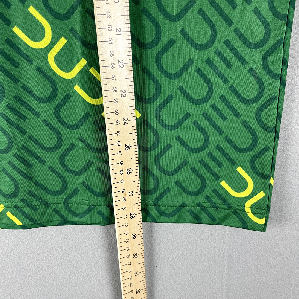 Waggle Dude Golf Polo Shirt Mens Medium Green Short Sleeve Allover Print - Picture 6 of 12